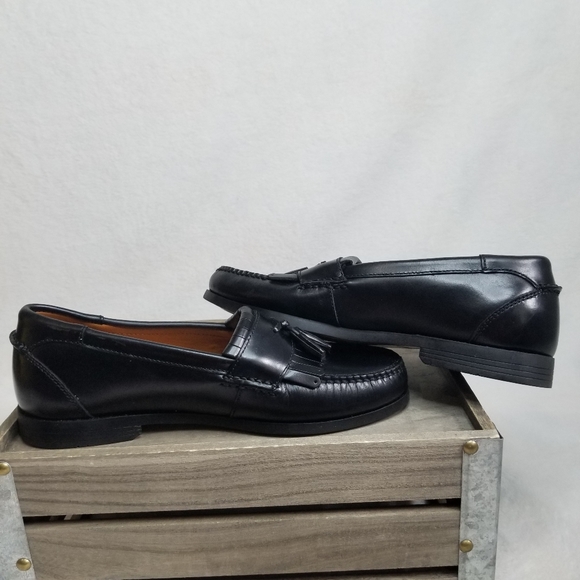 French Shriners Handcrafted Fringe Tasseled Loafers Leather Slip On Dres… - Picture 6 of 12